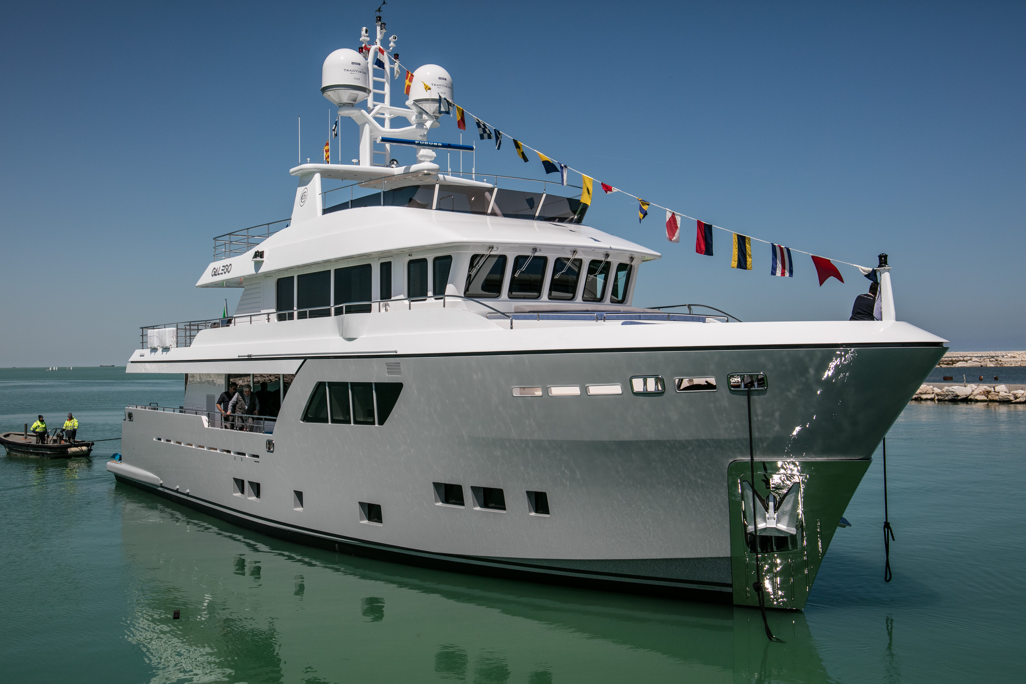 Cantiere Delle Marche launches its third explorer yacht Darwin class
