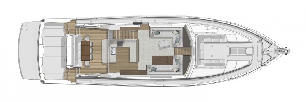 The 68 invites the outdoors inside with Riviera’s thoughtful, free-flowing connectivity to her expansive mezzanine.
