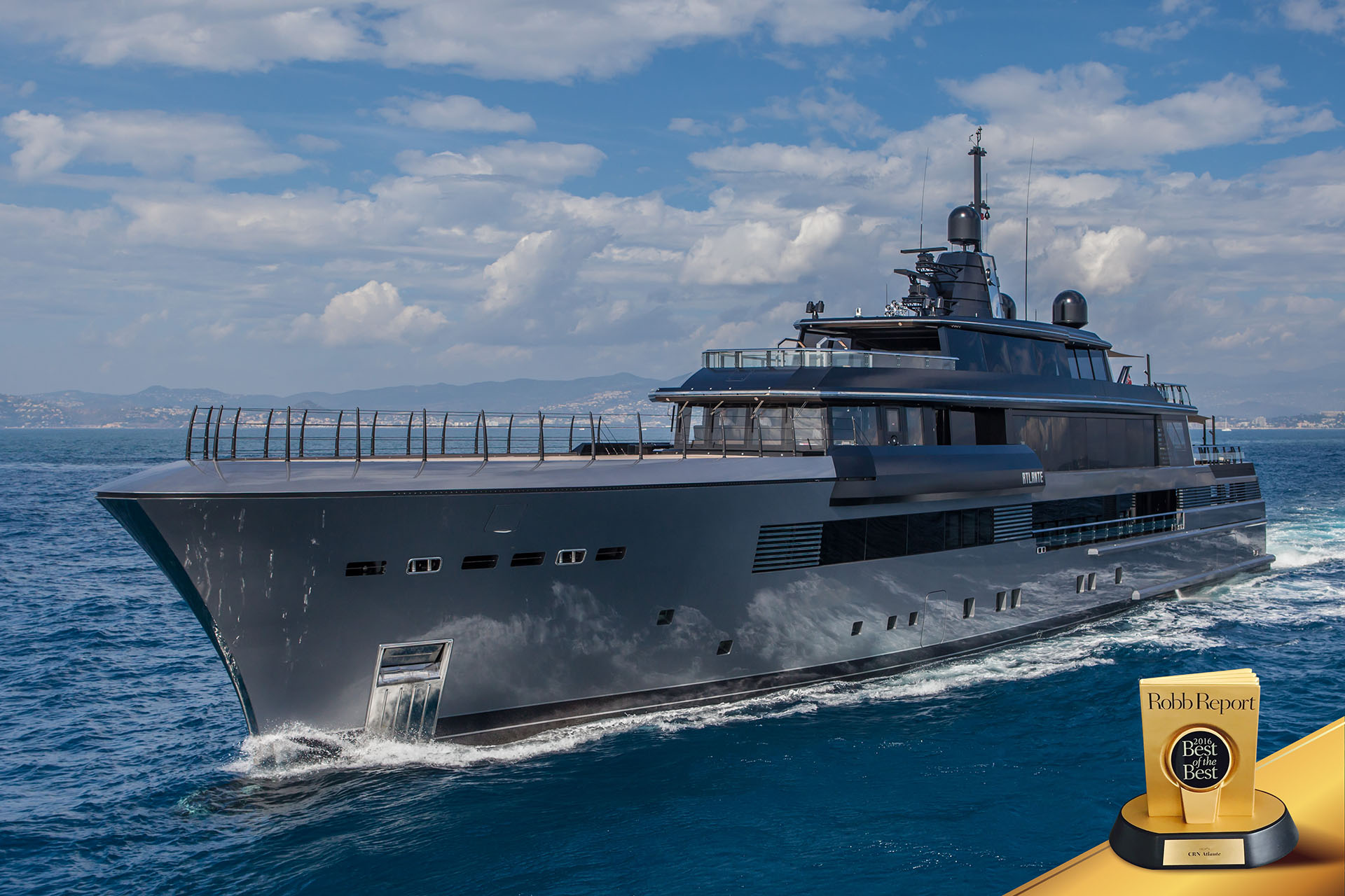 The Italian shipbuilder’s 55-metre vessel received the prestigious award at the latest Monaco Yacht Show