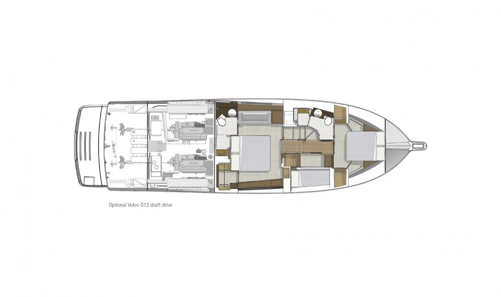 GA - 575 SUV Accommodation optional Volvo D13 shaft drive