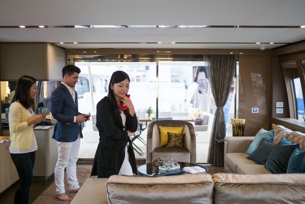 Ferretti Yachts Open doors event at Ap Lei Chau on March 05 2016 in Hong Kong, China. Photo by Xaume Olleros