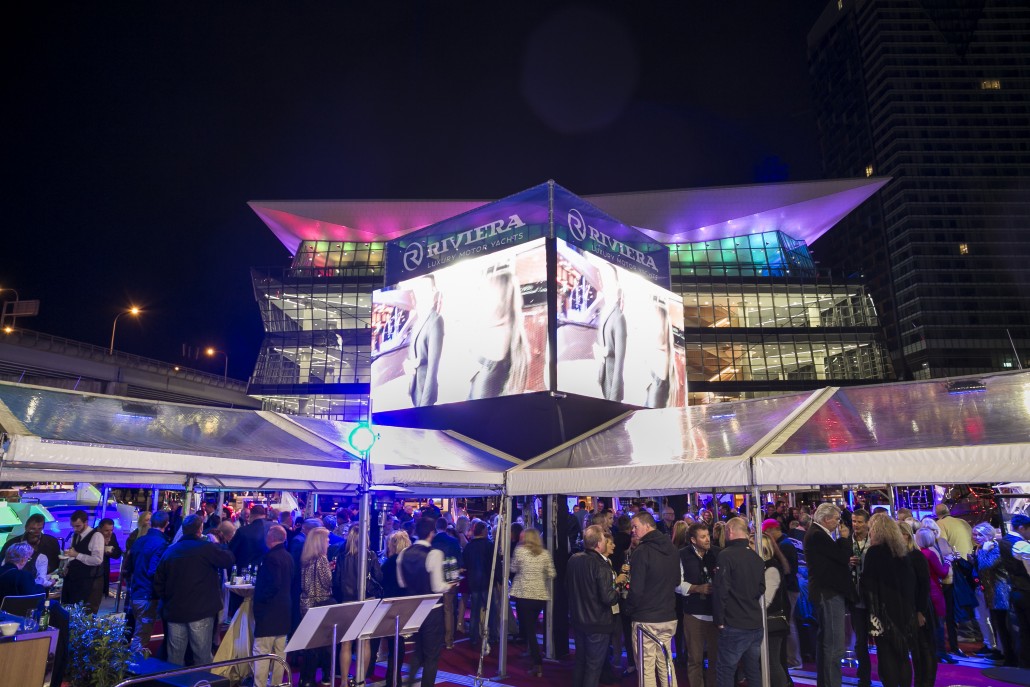 The Sydney International Boat Show was the venue for the World Premiere of the 68 Sports Motor Yacht and for a red-carpet celebration of the Riviera lifestyle for more than 400 guests