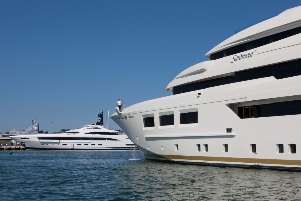 CRN Saramour 61 m and CRN Yalla 73 m at Monaco Yacht Show